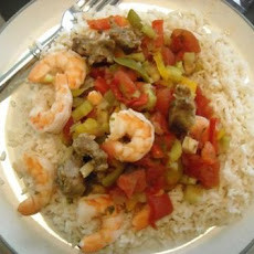 Slow Cooker Shrimp & Sausage Jambalaya
