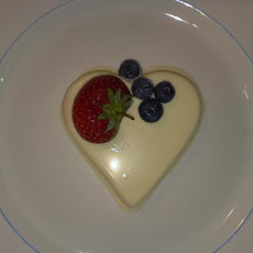 Vanilla White Chocolate Panna Cotta With Strawberries