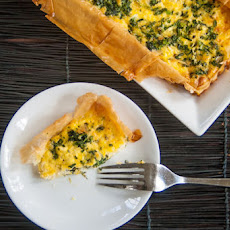 Spinach and Three Cheese Pie