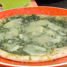Grilled Flatbread with Asparagus Pesto and Fontina