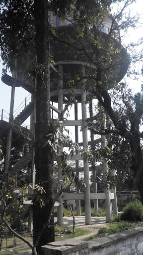 Water Tower Behind Trees