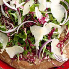 Arugula and Radicchio Salad Pizza