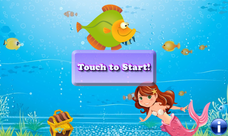 Android application Mermaid Puzzles for Toddlers screenshort