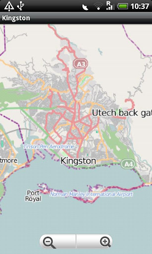 Kingston Jamaica Street Map