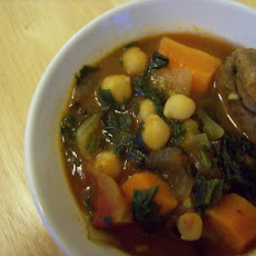 Lamb Stew with Spinach and Garbanzo Beans