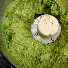 Smashed Pea Guacamole with Cilantro, Ginger and Lime
