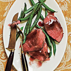 Roast Lamb with Pomegranate Sauce