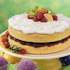 Lemon Raspberry-Filled Cake