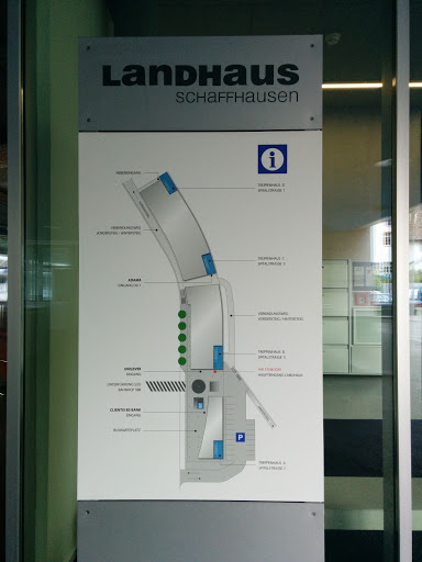 Info Tafel Zum Landhaus Schaffhausen