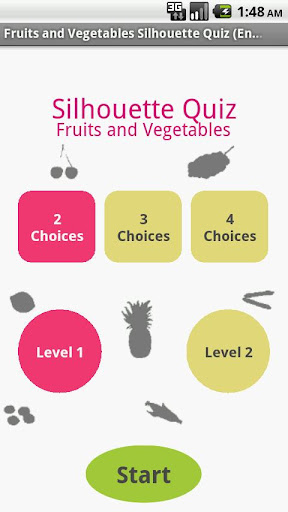 Fruits Vegetables SilhouetteEN