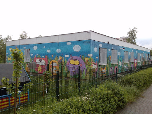 Graffiti am Kindergarten