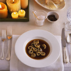 Mushroom Tortellini in Mushroom Broth