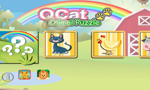 幼児の動物のパズル（無料）