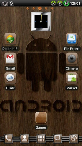 Theme Woodroid GO Launcher EX