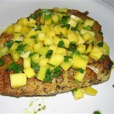 Curried Tilapia with Mango Salsa