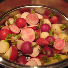 Creamy and Rosey Multi-Color Radishes