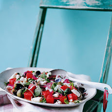 Calamari, Chile, and Watermelon Salad