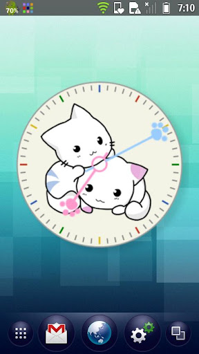 Kitten Clock Widget