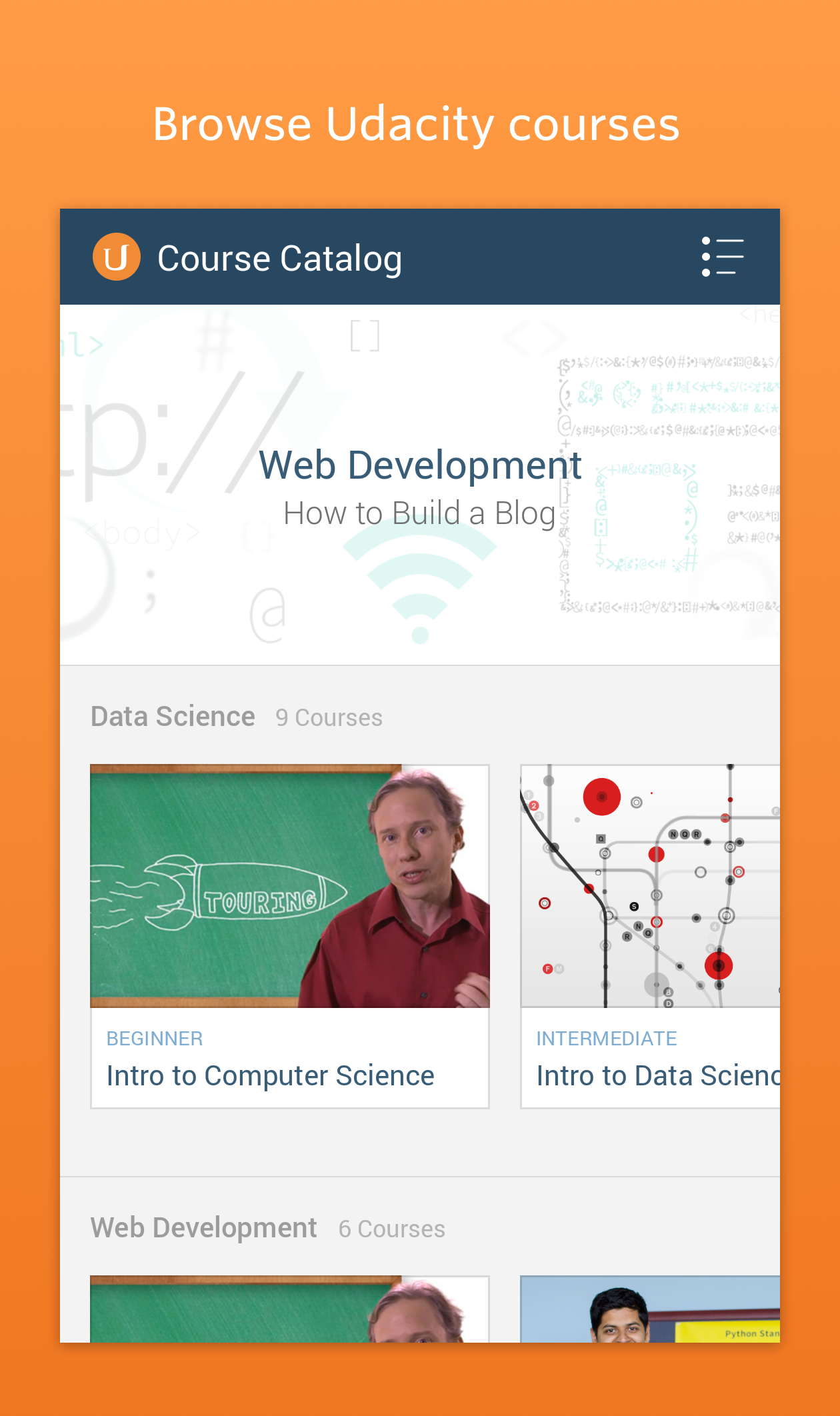 Android application Udacity - Learn Programming screenshort