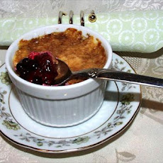 Russian Blueberry and Raspberry Pudding
