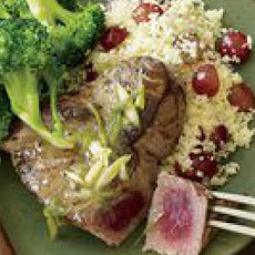 Tuna Steaks with Broccoli and Couscous