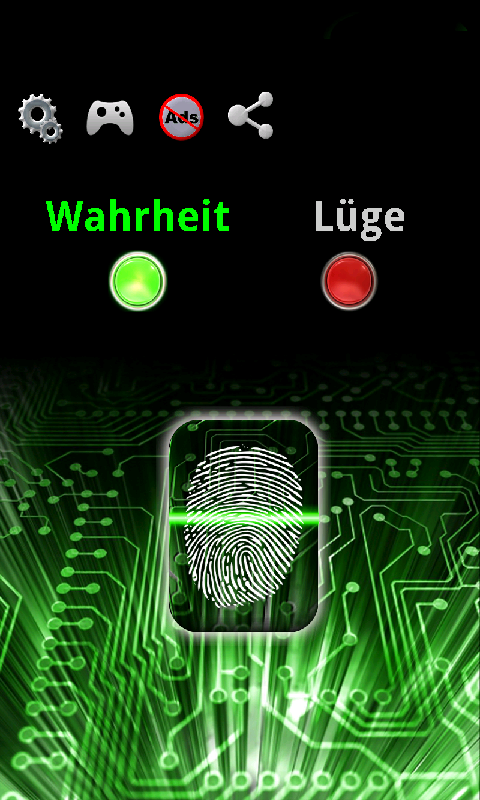 Android application Lie Detector Simulator Fun screenshort