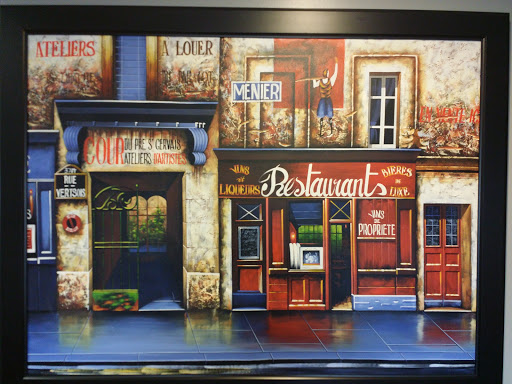 Mural of a French Market