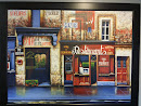Mural of a French Market