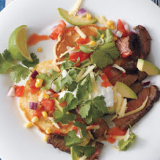 Skirt Steak With Corn Cakes