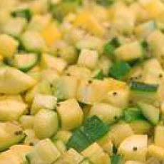 Zucchini and Yellow Squash with Mustard Seeds