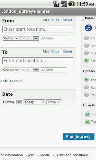 倫敦城市交通旅行規劃