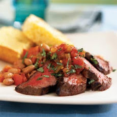 Southwestern Steak and Pinto Beans