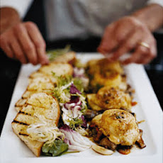 Baked Crottins with Sauteed Mushrooms