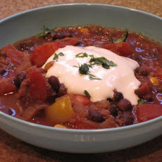 Black Bean Confetti Chili (Vegetarian)