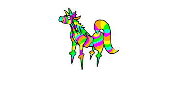 rainbow horse