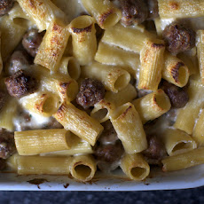 Baked Rigatoni with Tiny Meatballs