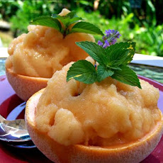 Pink Grapefruit Sorbet With Lavender!