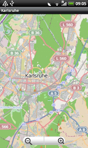 Karlsruhe Street Map