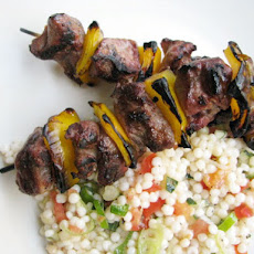 Sunday Supper: Lamb Kebabs with Israeli Couscous