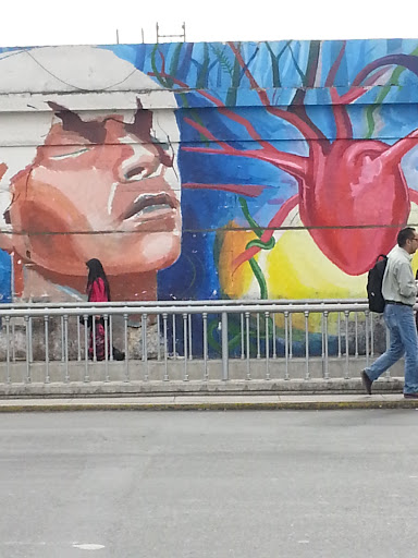 Mural Corazon En La Boca