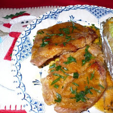 Pork Steaks With Cider Ginger Sauce