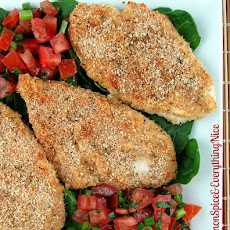 Parmesan-Crusted Bruschetta Chicken