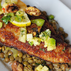 Pan-Fried Catfish, Pass Manchac-Style, with Spicy Tartar Sauce and Hushpuppies