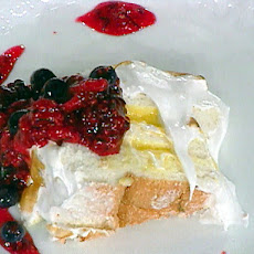 Angel Food Cake with a Fresh Lemon Curd