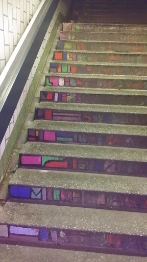 Verblichene Treppe