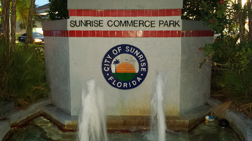 Sunrise Commerce Park Seal and Fountain