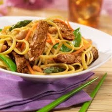 Spicy Thai Vegan Steak and Noodles with Chili and Lemongrass Dressing