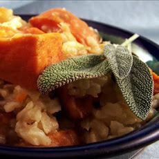Roasted Pumpkin and Sweet Potato Pilau