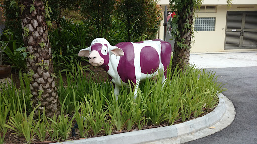 Sacred Purple Cow Sculpture