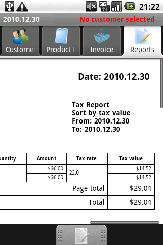 PGM-Invoice Tax Report